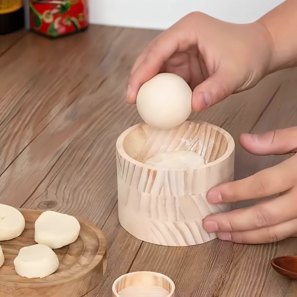 Kitchen Gadgets Dumpling Maker - Кухонный инструмент для раскатки теста, деревянная